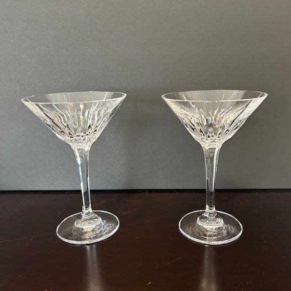 Mikasa Dining Mikasa Arctic Lights Crystal Martini Glasses Pair Of
